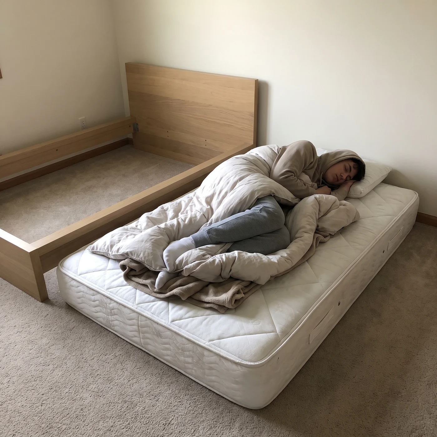 The Mattress Slid Off the Platform, candidate B for ad-02