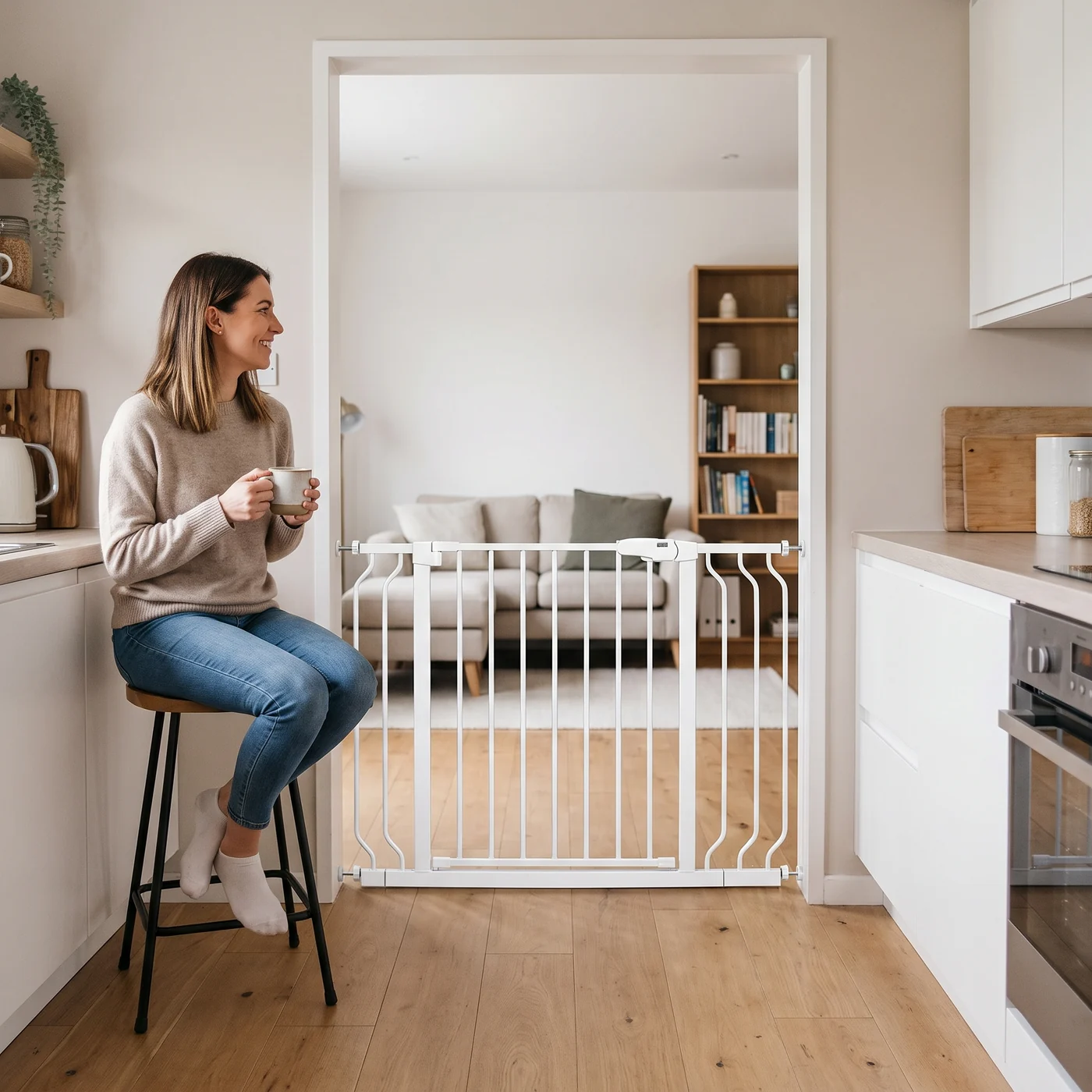 The Baby Gate Across Mom's Kitchen, candidate C for ad-06
