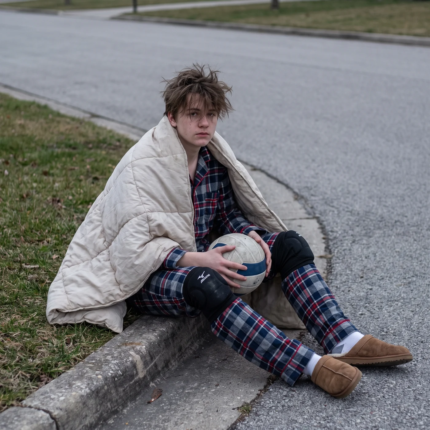 Knee Pads Over Pajamas, candidate C for ad-10
