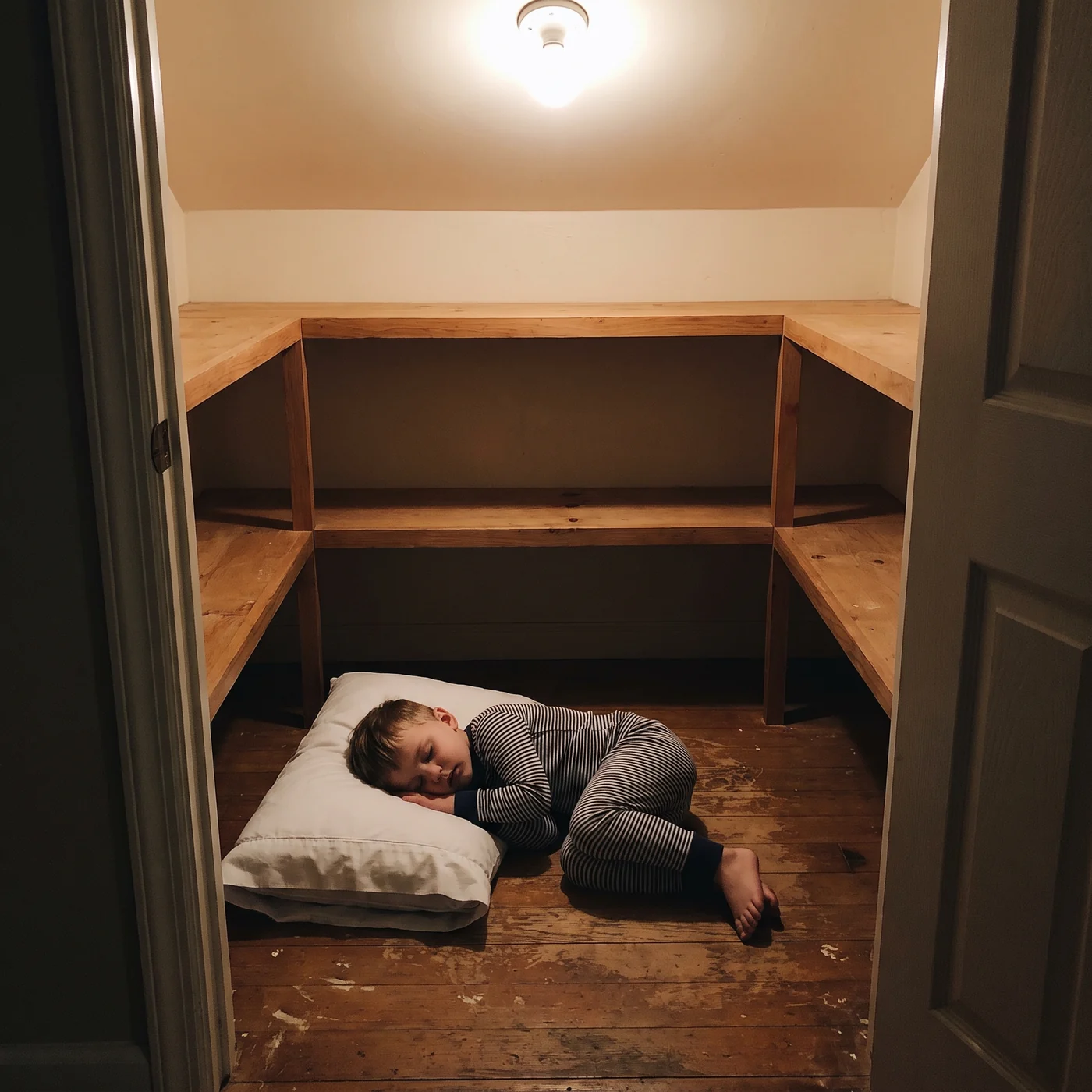 The Sibling Moved Sleep Into the Pantry, candidate B for ad-19